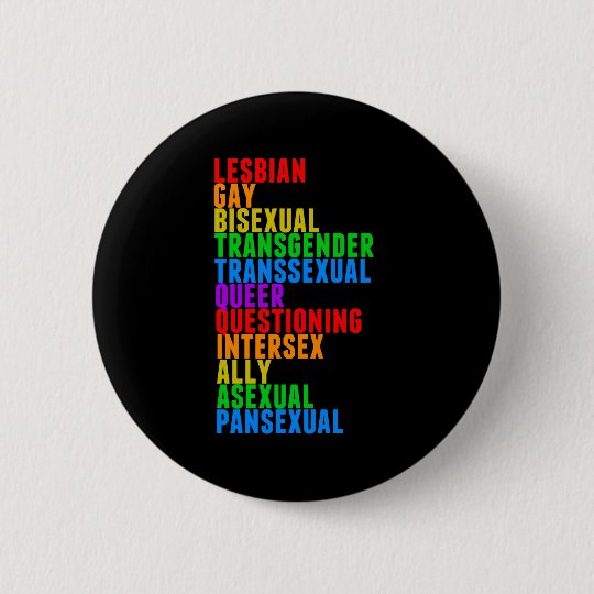 Lgbtqqiaapゲイプライドの虹 缶バッジ Zazzle Co Jp