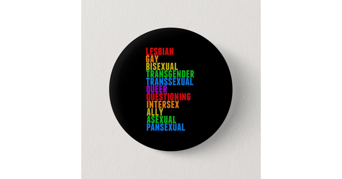 Lgbtqqiaapゲイプライドの虹 缶バッジ Zazzle Co Jp