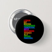 LGBTQQIAAPプライドダイバーシティレインボーアクロスティック 缶バッジ (正面&裏面)