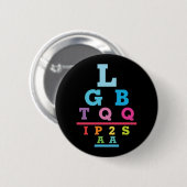 LGBTQQIP2SAA ゲイプライドアイチャート略語 缶バッジ (正面&裏面)