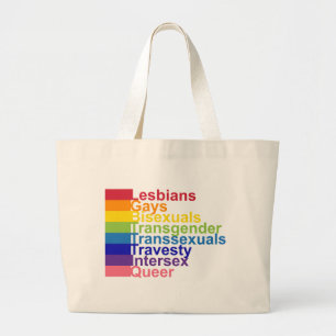 LGBTTIQ ラージトートバッグ