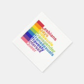 LGBTTTIQ スタンダードカクテルナプキン (角)