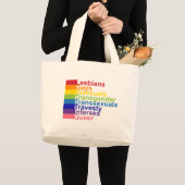 LGBTTTIQ ラージトートバッグ (正面(商品))