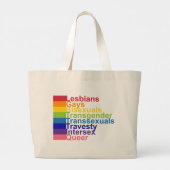 LGBTTTIQ ラージトートバッグ (裏面)