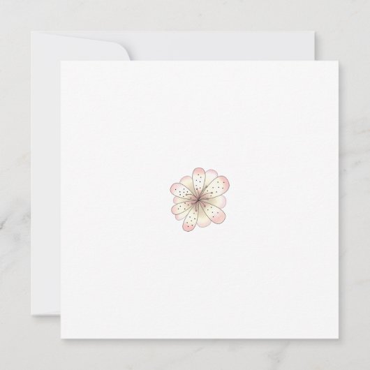 LGCの庭のベビーシャワー 招待状 (裏面)