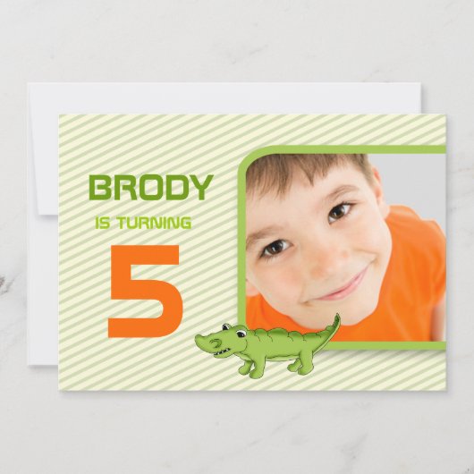 LGCグリーンアリゲーター招待 招待状 (正面)