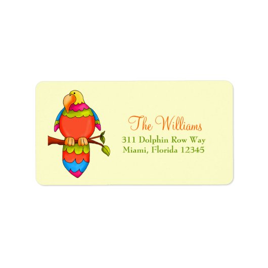 LGCトロピカルオウム ラベル (正面)