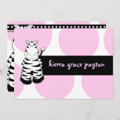 LGC |の小指シマウマの招待状 招待状 (正面/裏面)