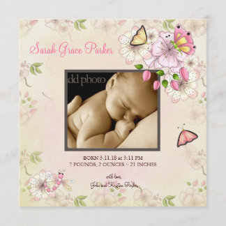 LGC |の庭のベビーの発表 案内状