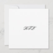 LGC |の灰色及び青のダマスク織の男の子の発表 案内状 (裏面)