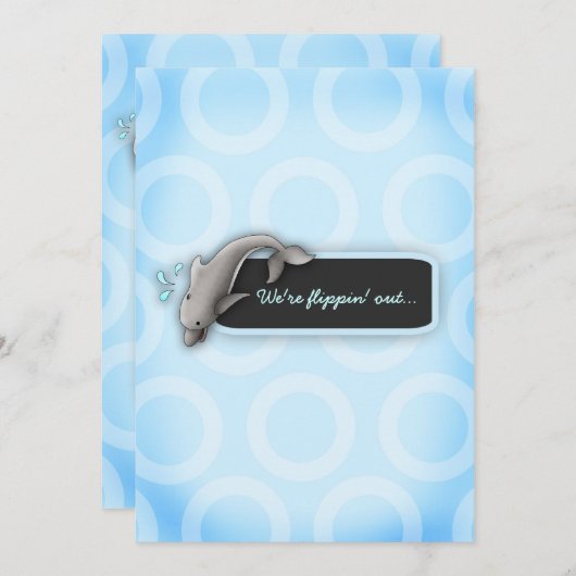 LGC|ふとっちょが双子のベビーシャワーを浴びる 招待状 (正面/裏面)