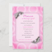 LGC | Flippin' Out女の子のベビーシャワー 招待状 (裏面)