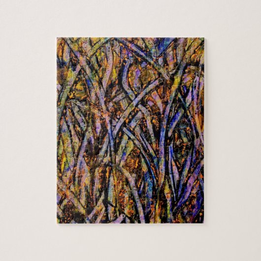 lgcarnivalglassgrasswithorangenmoldfungus ジグソーパズル (縦)