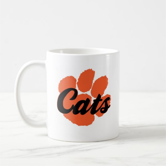 LGHSの山猫のPawprintのマグ コーヒーマグカップ (左)