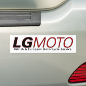 LGmotoのバンパーステッカー バンパーステッカー (車上)