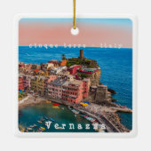 LGR002 VERNAZZA, Cinque Terre，イタリア， セラミックオーナメント (裏面)