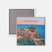 LGR002 VERNAZZA - Cinque Terre – イタリア – 冷蔵庫 マグネット (正面/裏面)