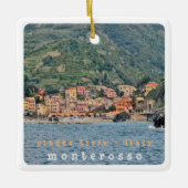 LGR006 MONTEROSSO, Cinque Terre，イタリア， セラミックオーナメント (正面)
