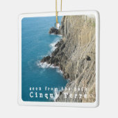 LGR013 CINQUE TERRE, Aerial View，イタリア， セラミックオーナメント (左)