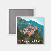 LGR019 CORNIGLIA - Cinque Terre – イタリア – 冷蔵庫 マグネット (正面/裏面)