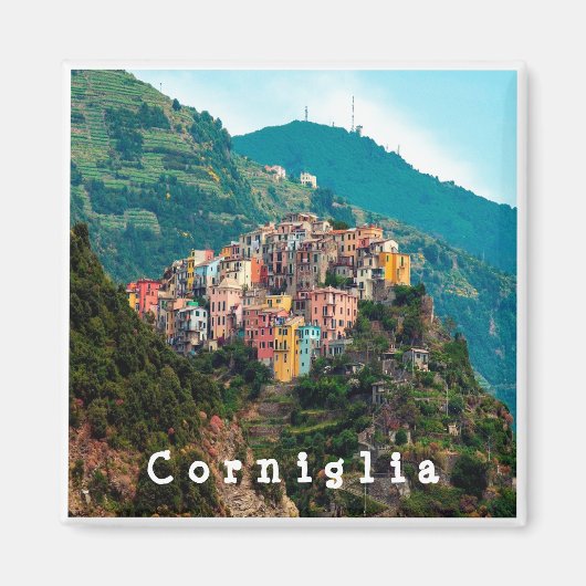 LGR019 CORNIGLIA - Cinque Terre – イタリア – 冷蔵庫 マグネット (正面)