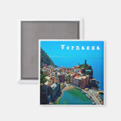 LGR022 VERNAZZA - Cinque Terre - Liguria -冷蔵庫 マグネット (正面/裏面)