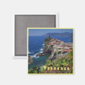 LGR024 VERNAZZA - Cinque Terre – イタリア – 冷蔵庫 マグネット (正面/裏面)