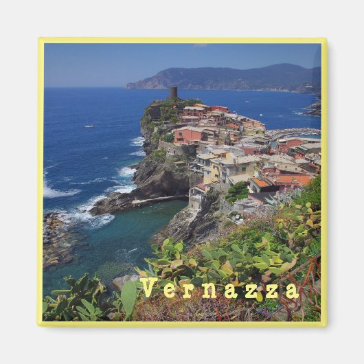 LGR024 VERNAZZA - Cinque Terre – イタリア – 冷蔵庫 マグネット (正面)