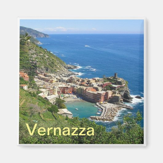 LGR031 VERNAZZA - Cinque Terre – イタリア – 冷蔵庫 マグネット (正面)