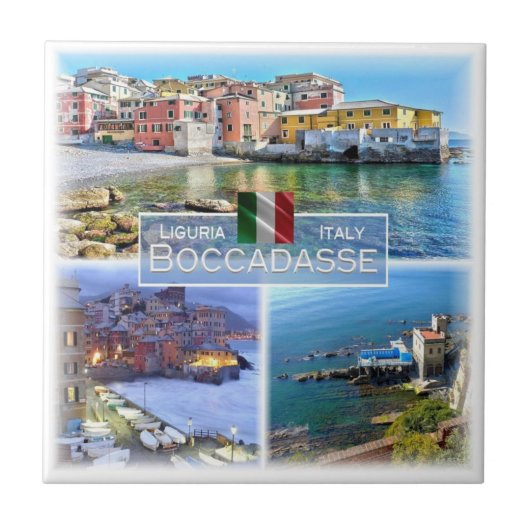 LGR045 BOCCADASSE，モザイク，イタリア， タイル (正面)