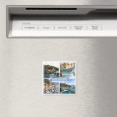 LGR062, PORTOFINO，モザイク，イタリア，冷蔵庫 マグネット (インサイチュ (食洗機))