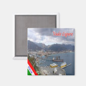 LGR076 VADO LIGURE, Liguria，イタリア，冷蔵庫 マグネット (正面/裏面)