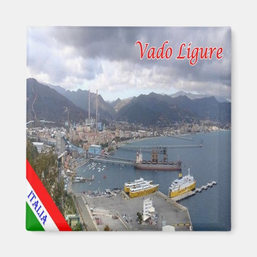 LGR076 VADO LIGURE, Liguria，イタリア，冷蔵庫 マグネット (正面)