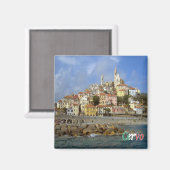 LGR092 CERVO, Liguria,イタリア,ヨーロッパ,冷蔵庫 マグネット (正面/裏面)