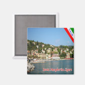 LGR110 SANTA MARGHERITA LIGURE、冷蔵庫 マグネット (正面/裏面)
