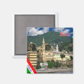 LGR111 RECCO, Liguria,イタリア,冷蔵庫 マグネット (正面/裏面)
