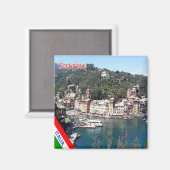 LGR116 PORTOFINO, Liguria，イタリア，冷蔵庫 マグネット (正面/裏面)
