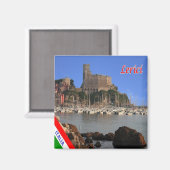 LGR126 LERICI, Liguria，イタリア，冷蔵庫 マグネット (正面/裏面)