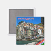 LGR134 RIOMAGGIORE, Cinque Terre，イタリア，冷蔵庫 マグネット (正面/裏面)