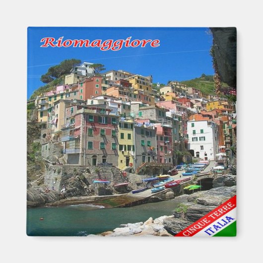 LGR134 RIOMAGGIORE, Cinque Terre，イタリア，冷蔵庫 マグネット (正面)