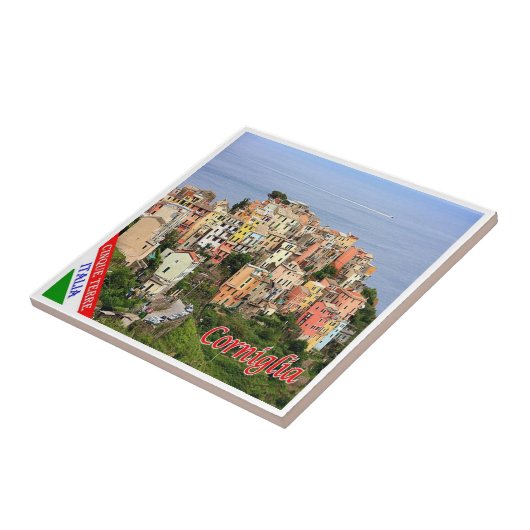 LGR136 CORNIGLIA Cinque Terre,イタリア, タイル (側面)