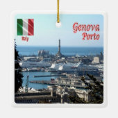 LGR150 GENOA PORT, Liguria,イタリア, セラミックオーナメント (裏面)