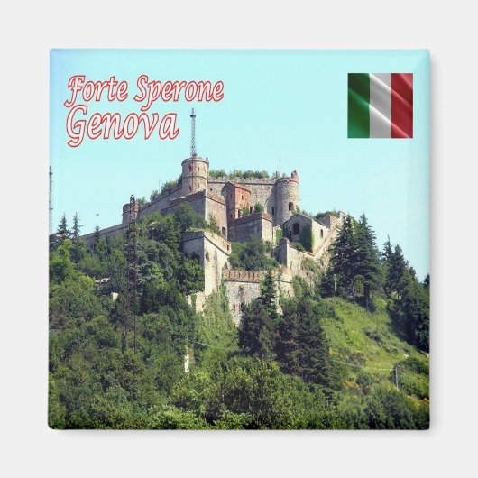 LGR154 GENOA, Fort Sperone,イタリア,冷蔵庫 マグネット (正面)