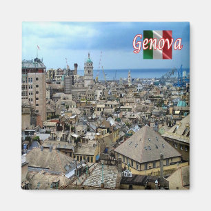 LGR156 GENOA Cityscape,イタリア,冷蔵庫 マグネット