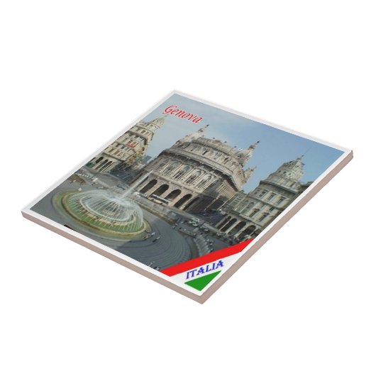 LGR157 GENOA View of Piazza De Ferrari, タイル (側面)