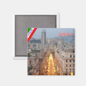 LGR161 GENOA, Brigata Liguria，イタリア，冷蔵庫 マグネット (正面/裏面)