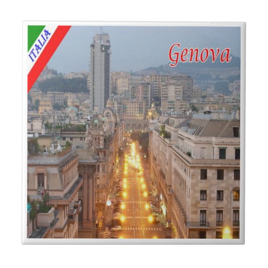 LGR163 GENOA, Brigata Liguria，イタリア， タイル (正面)