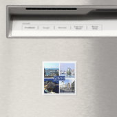 LGR164 GENOVA, Mosaic, Liguria，イタリア，冷蔵庫 マグネット (インサイチュ (食洗機))