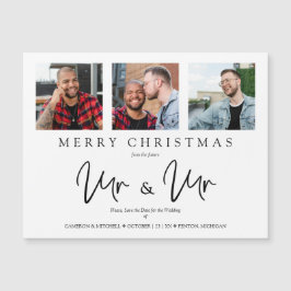 LGTB Gay Whimsical MR & MR Christmas Wedding Photo