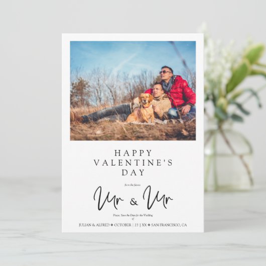 LGTB Gay Whimsical MR&MR Valentine's Wedding Photo (スタンド正面)